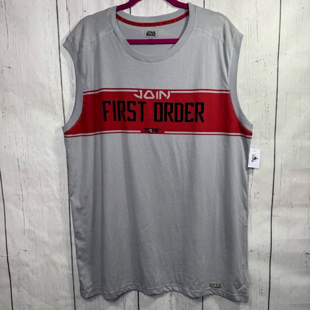 Star Wars Galaxys Edge Join First Order Tank Top XXXL Gray Disney Graphic